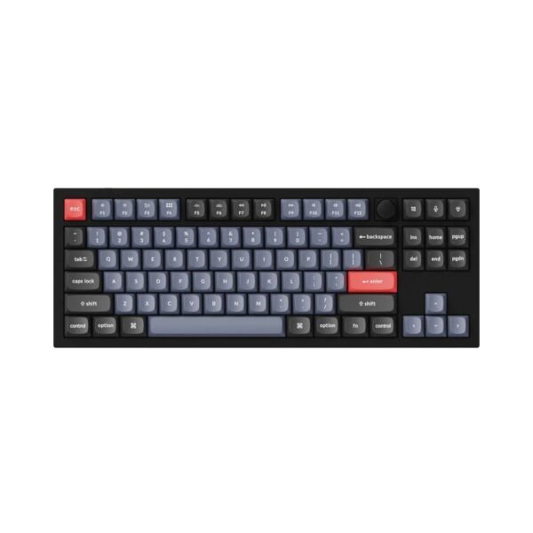 Keychron Q3 80% Red G Pro Switches Aluminium RGB Wired Keyboard - Black - Image 2
